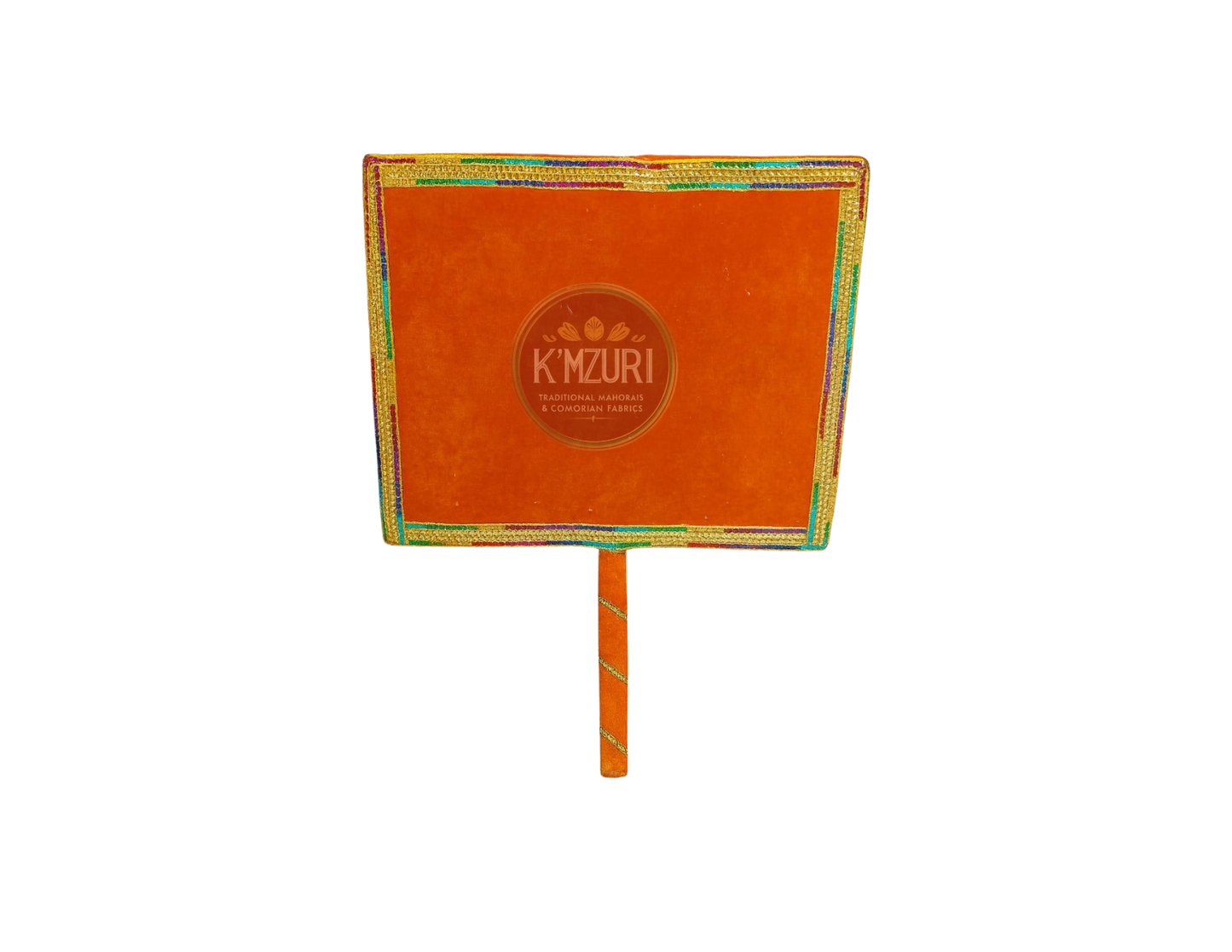 Panneau d'exposition carré orange vert