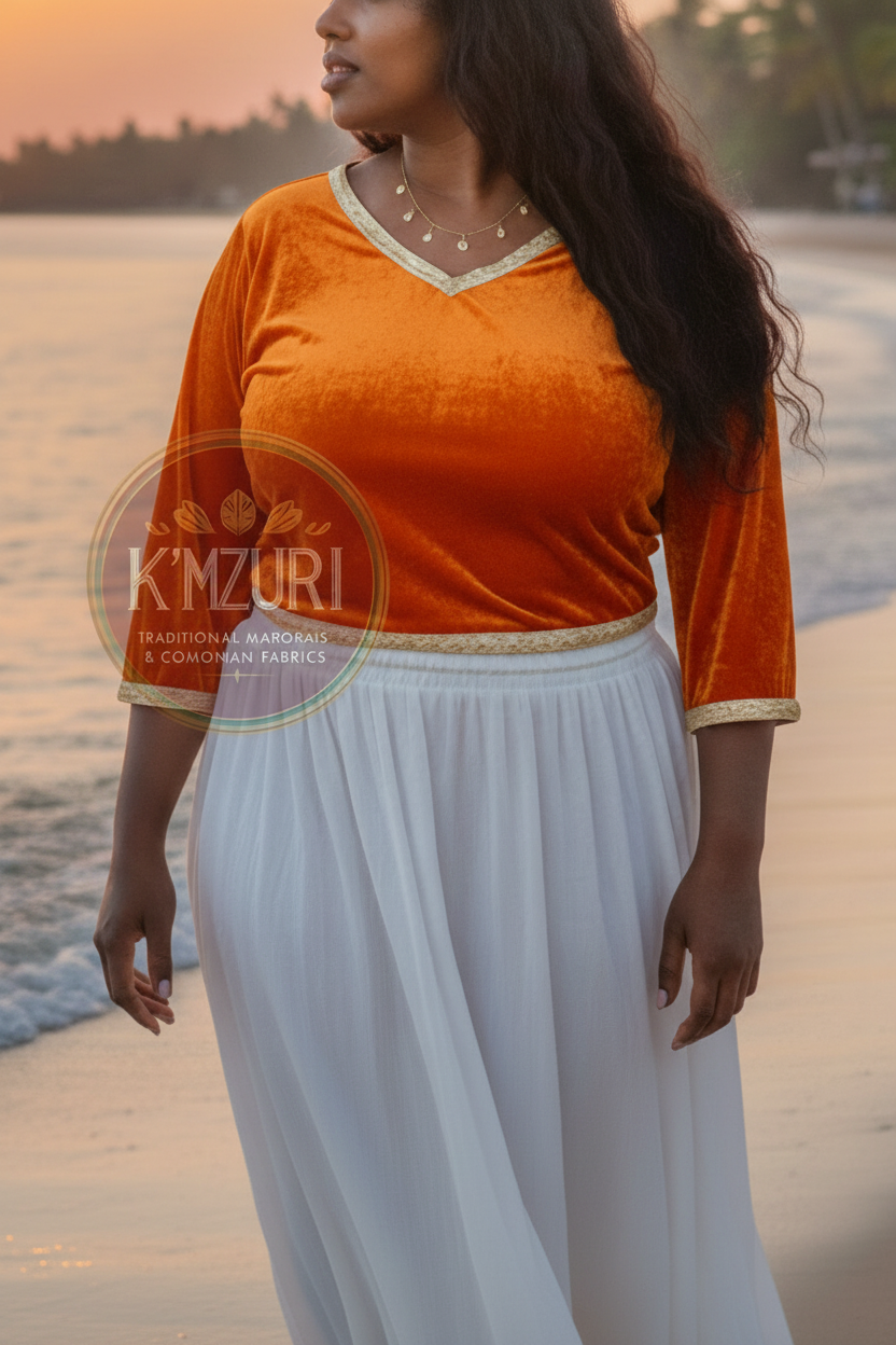 Body en Velour Orange K'MZURI