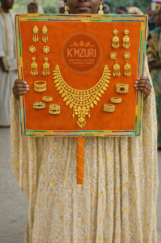 Panneau d'exposition carré orange vert K'MZURI